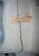 Pilaster Crack Monitor - Reinforced Concrete Scalper Flloor Slab & Corn Bin Connection