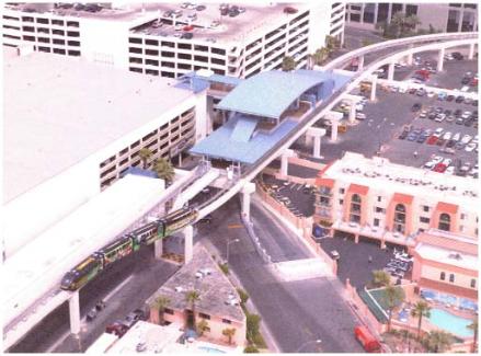 Monorail Transportation Structure & Station: Steel Roof & Platform, Precast Prestressed Concrete Girders & Reinforced Concrete Foundation
